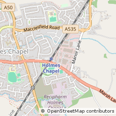 Map of Crewe, Cheshire