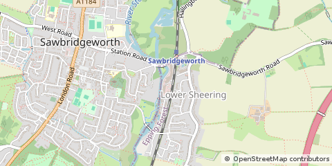 Map of Sawbridgeworth, Herts