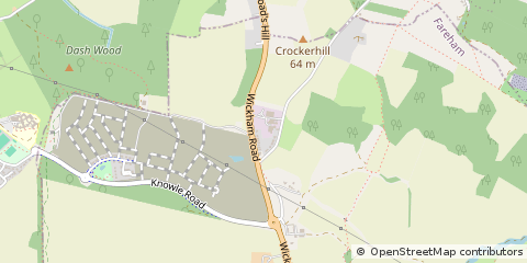 Map of Fareham, Hampshire