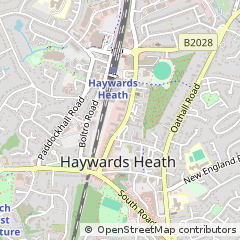 Map of Haywards Heath, West Sussex