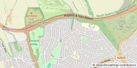 Map of Hove, East Sussex