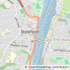 Map of Bideford, Devon