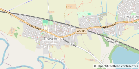 Map of Derby, Derbyshire