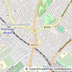 Map of Thornton Heath