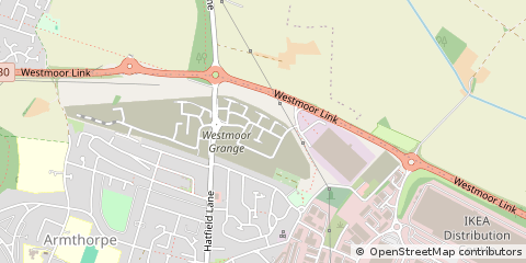 Map of Doncaster, South Yorkshire