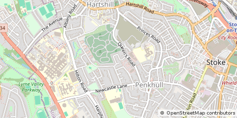 Map of Stoke-on-Trent
