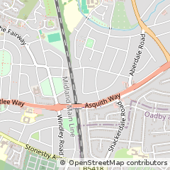 Map of Leicester, Leicestershire