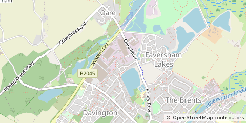 Map of Faversham