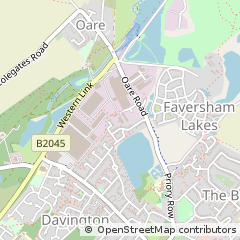 Map of Faversham