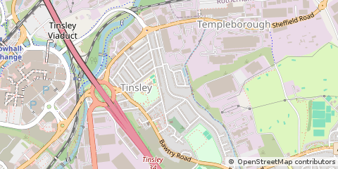 Map of Sheffield, South Yorkshire