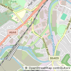 Map of Dewsbury, West Yorkshire