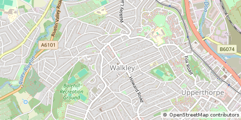 Map of Sheffield