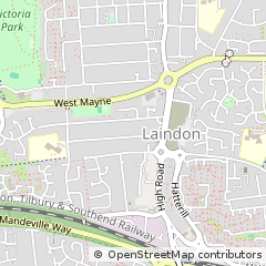 Map of Basildon, Essex