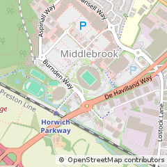 Map of Bolton, Greater Manchester