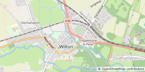 Map of Wilton, Salisbury, Wiltshire