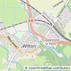 Map of Wilton, Salisbury, Wiltshire