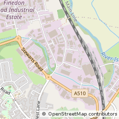 Map of Wellingborough, Northants