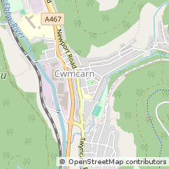 Map of Cross Keys, Gwent