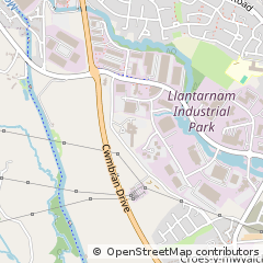Map of Cwmbran, Gwent