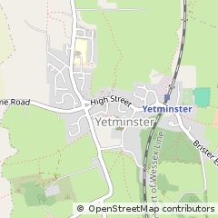 Map of Sherborne, Dorset