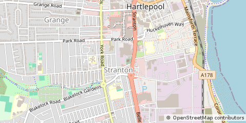 Map of Hartlepool