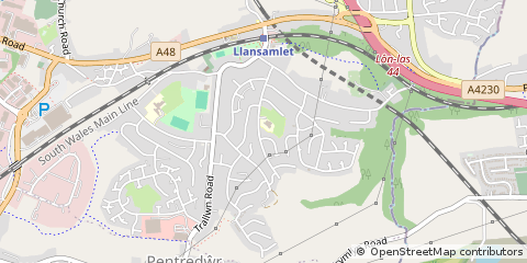 Map of Swansea