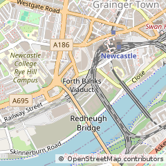 Map of Newcastle Upon Tyne