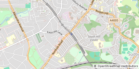 Map of Harrow, Middlesex