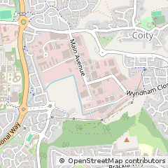 Map of Bridgend