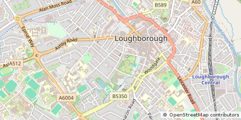 Map of Loughborough