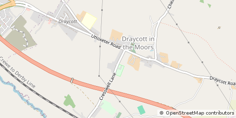 Map of Stoke-on-Trent, Staffs