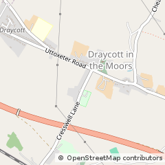 Map of Stoke-on-Trent, Staffs