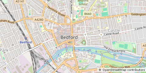 Map of Bedford
