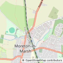 Map of Moreton-in-Marsh, Gloucestershire
