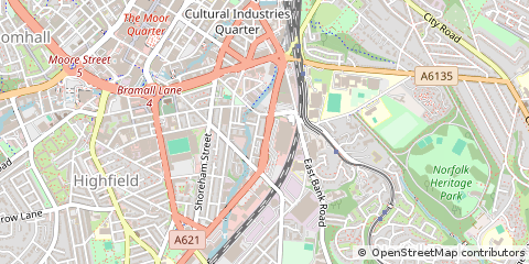 Map of Sheffield