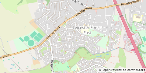 Map of Leicester