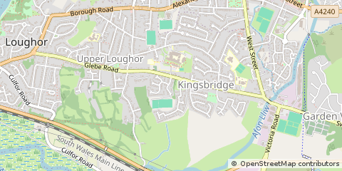 Map of Swansea, West Glamorgan