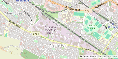 Map of Wishaw