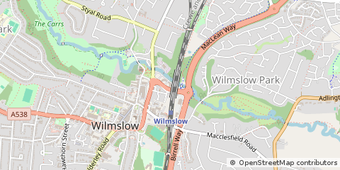 Map of Wilmslow