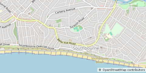 Map of Bournemouth, Dorset