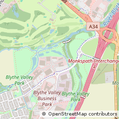 Map of Solihull, West Midlands
