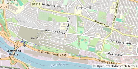 Map of Newcastle Upon Tyne