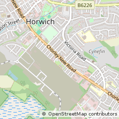 Map of Bolton, Lancashire