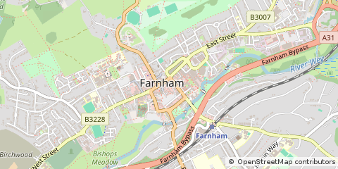 Map of Farnham