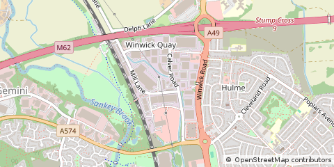 Map of Warrington, Cheshire