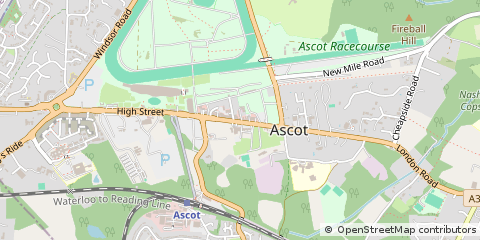 Map of Ascot, Berkshire