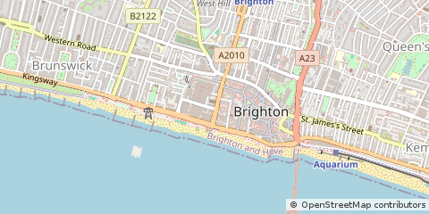 Map of Brighton, East Sussex