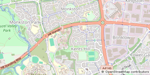 Map of Milton Keynes