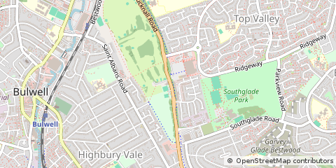 Map of Nottingham, Nottinghamshire