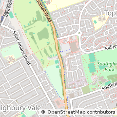 Map of Nottingham, Nottinghamshire